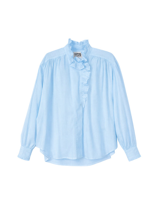 CAMISA MARIBEL VOILE AZUL