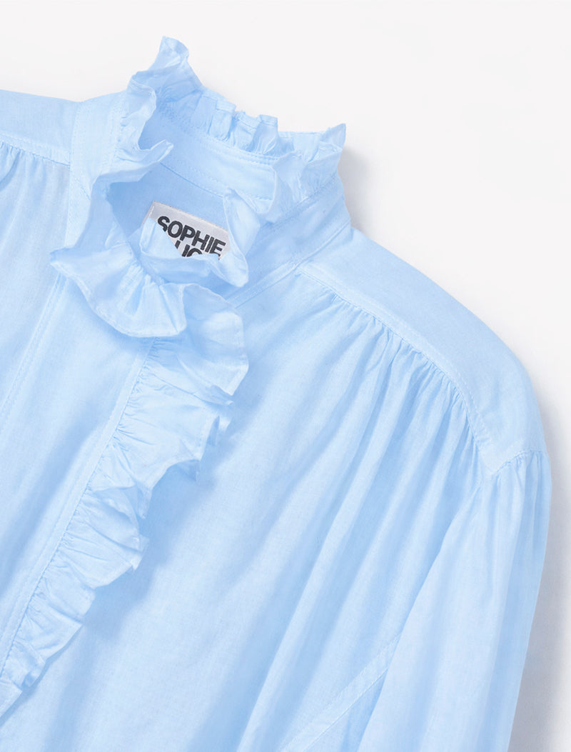 CAMISA MARIBEL VOILE AZUL
