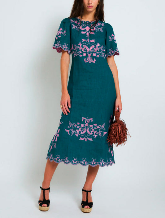 VESTIDO PEONIA COBALTO