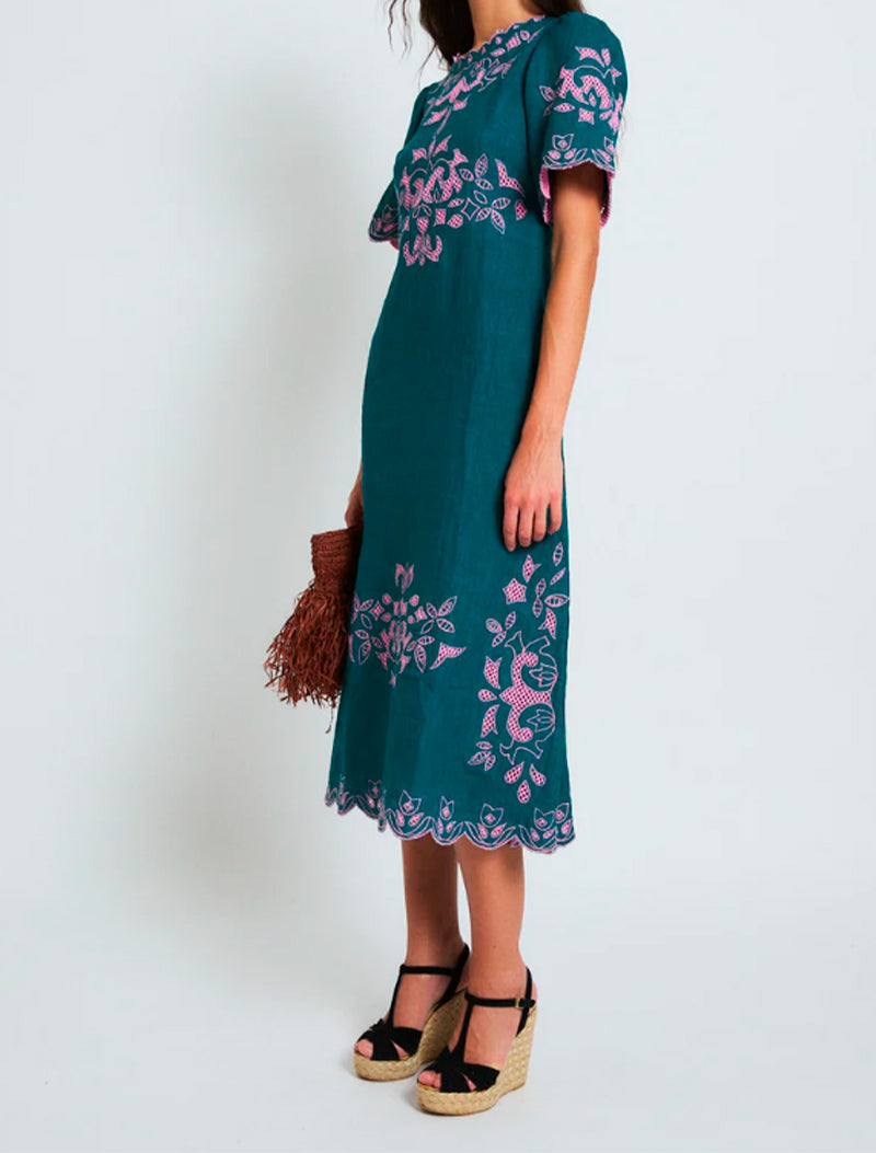 VESTIDO PEONIA COBALTO