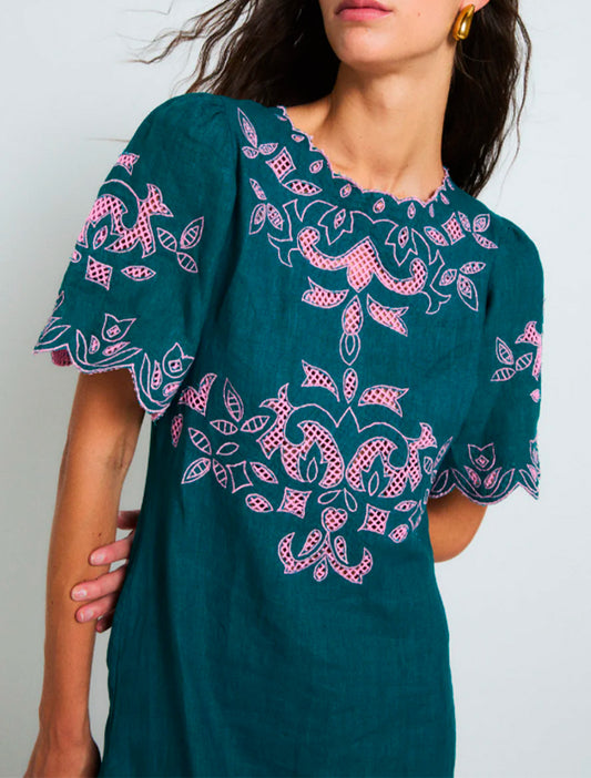 VESTIDO PEONIA COBALTO