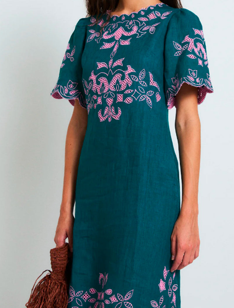 VESTIDO PEONIA COBALTO