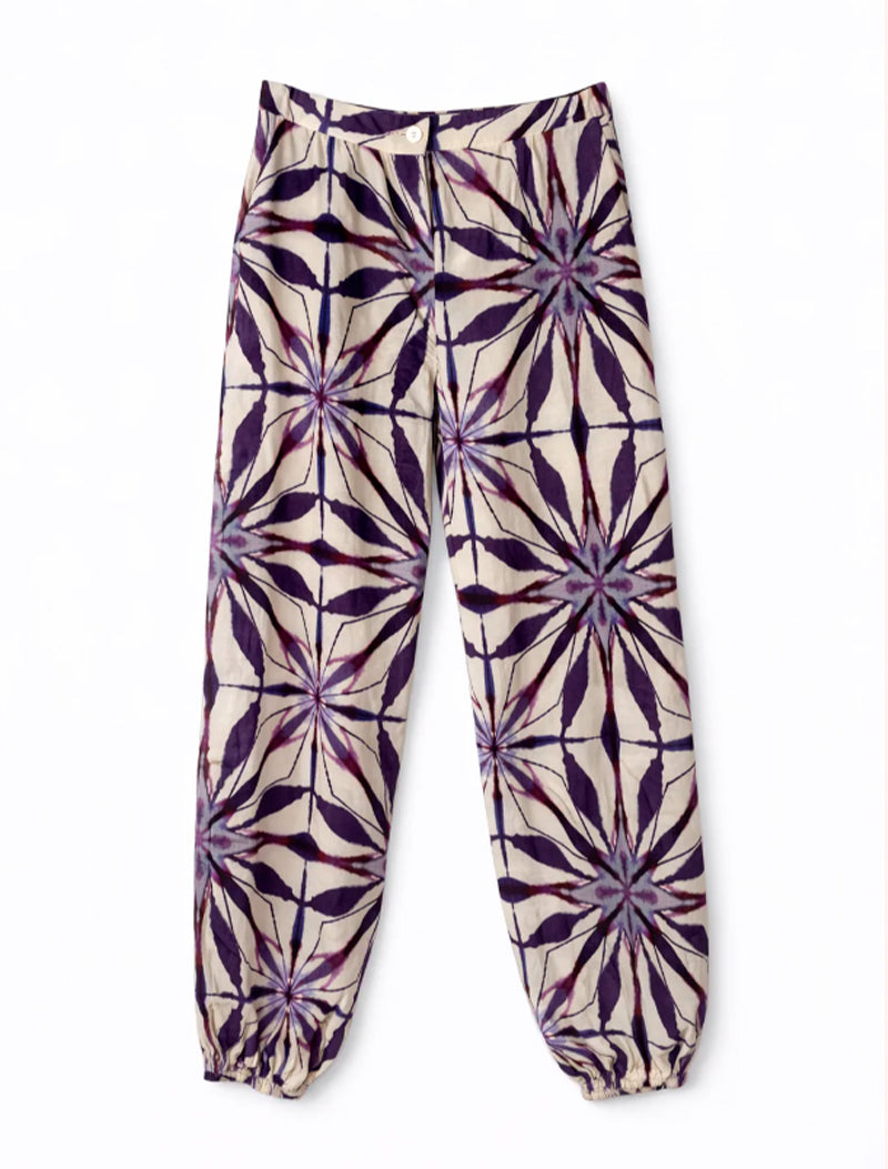 PANTALON LINDA TIE DYE MORADO
