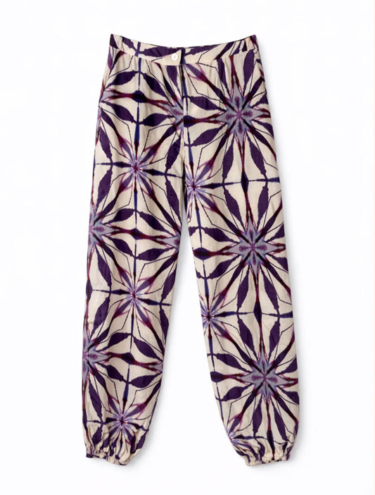 PANTALON LINDA TIE DYE MORADO