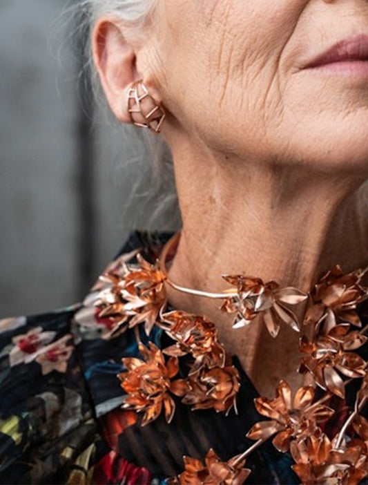 PENDIENTES CELOSIA ORO ROSA