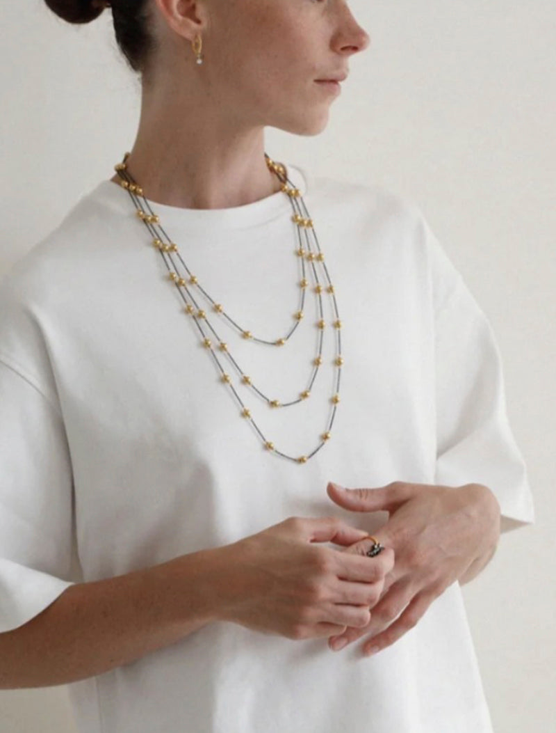 COLLAR CHARLOTTE NEGRO 60CM