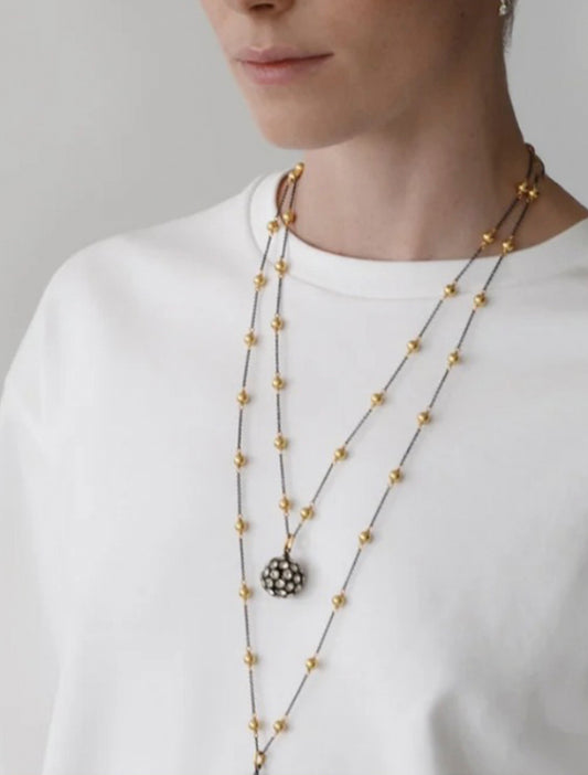 COLLAR CHARLOTTE NEGRO 80CM