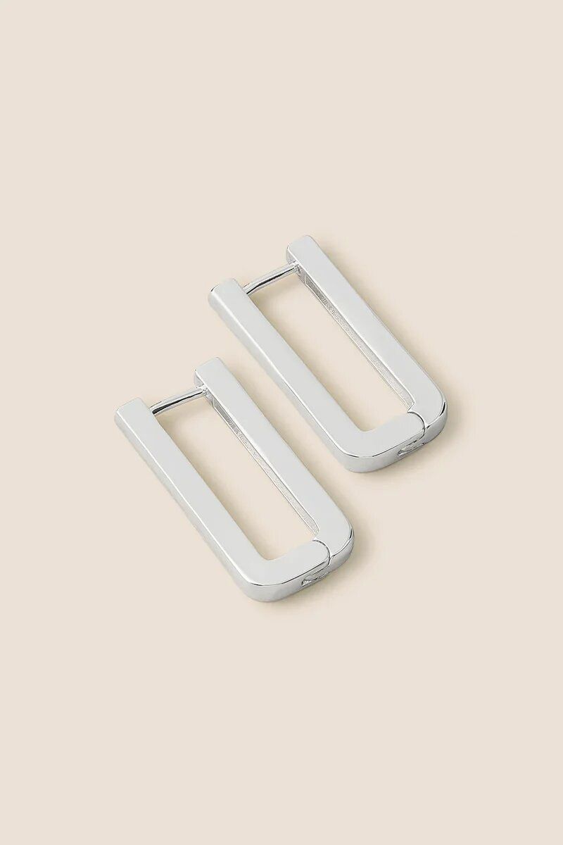 PENDIENTES HADID PLATA