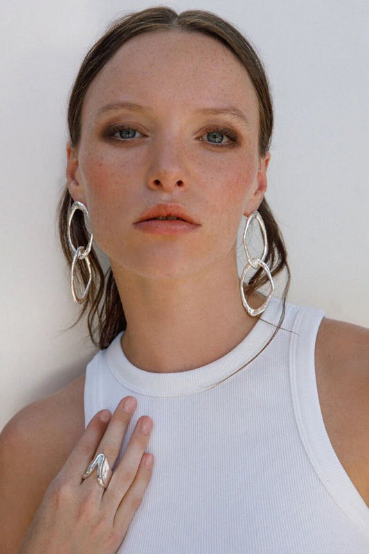 PENDIENTES SIBILA PLATA